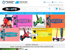 Tablet Screenshot of microscooters.com.hk